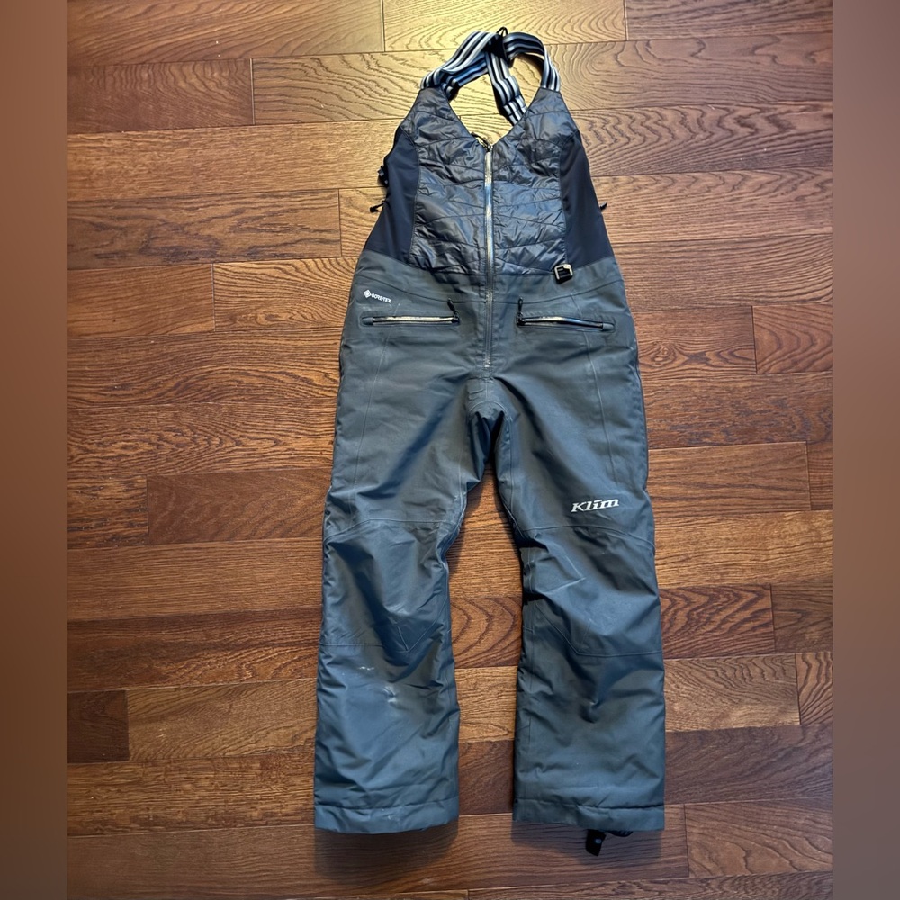 Klim Grey Snow Bib Overalls